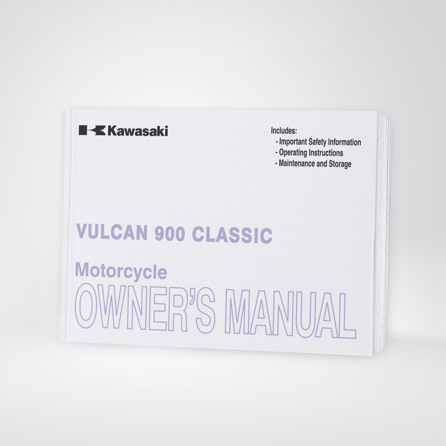 2012 Kawasaki Vulcan 900 Classic Owner's Manual | English