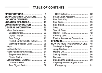 2012 Kawasaki Vulcan 900 Classic Owner's Manual | English