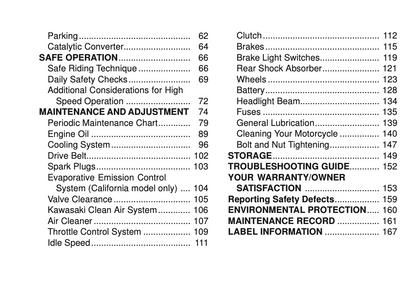 2012 Kawasaki Vulcan 900 Classic Owner's Manual | English