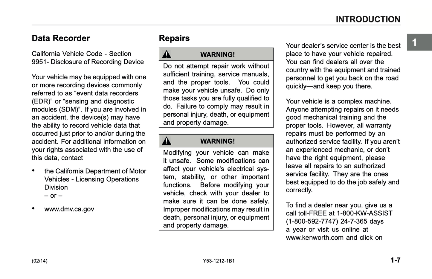 2009-2018 Kenworth T300 Owner's Manual | English