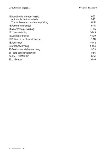 2022-2023 Kia Rio Owner's Manual | Dutch