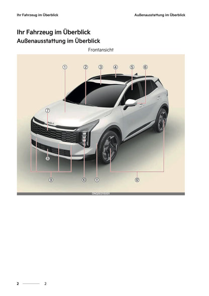 2026 Kia Sportage/Sportage Hybrid Bedienungsanleitung | Deutsch