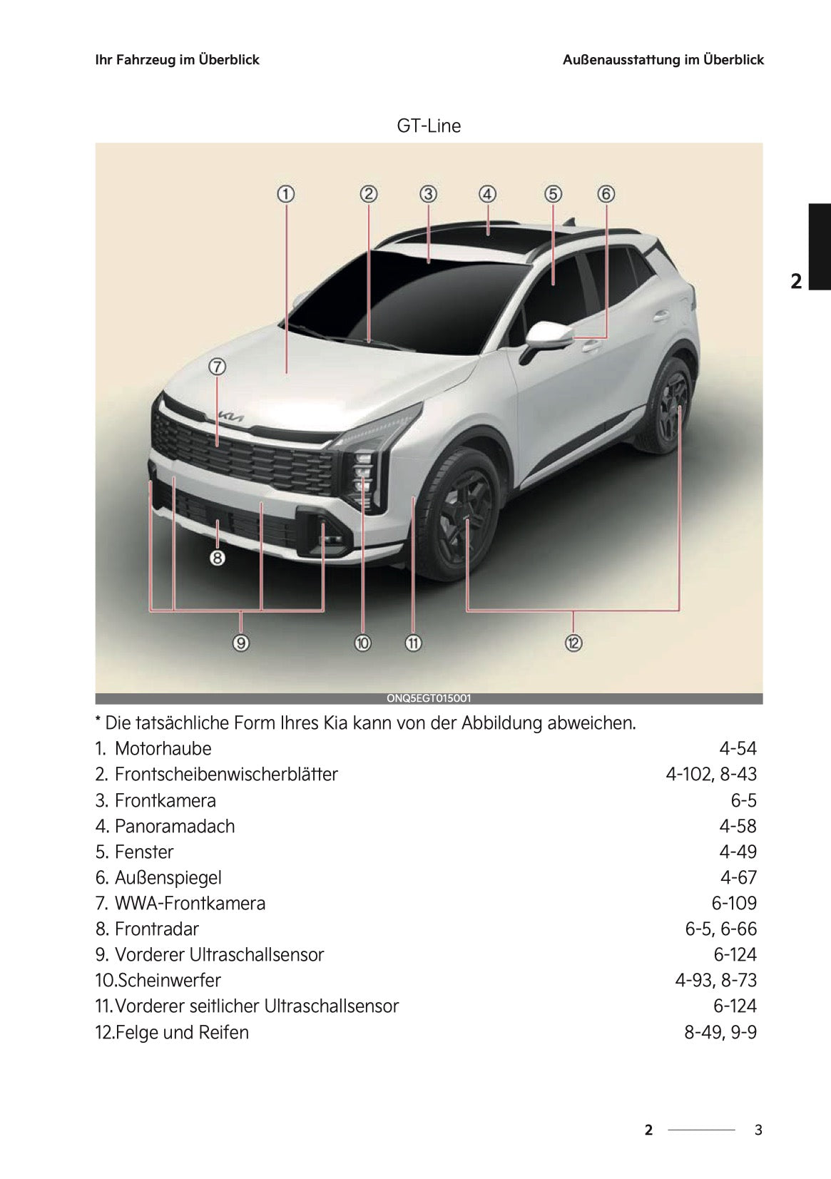 2026 Kia Sportage/Sportage Hybrid Bedienungsanleitung | Deutsch