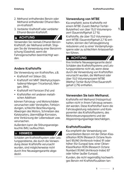 2026 Kia Sportage/Sportage Hybrid Bedienungsanleitung | Deutsch