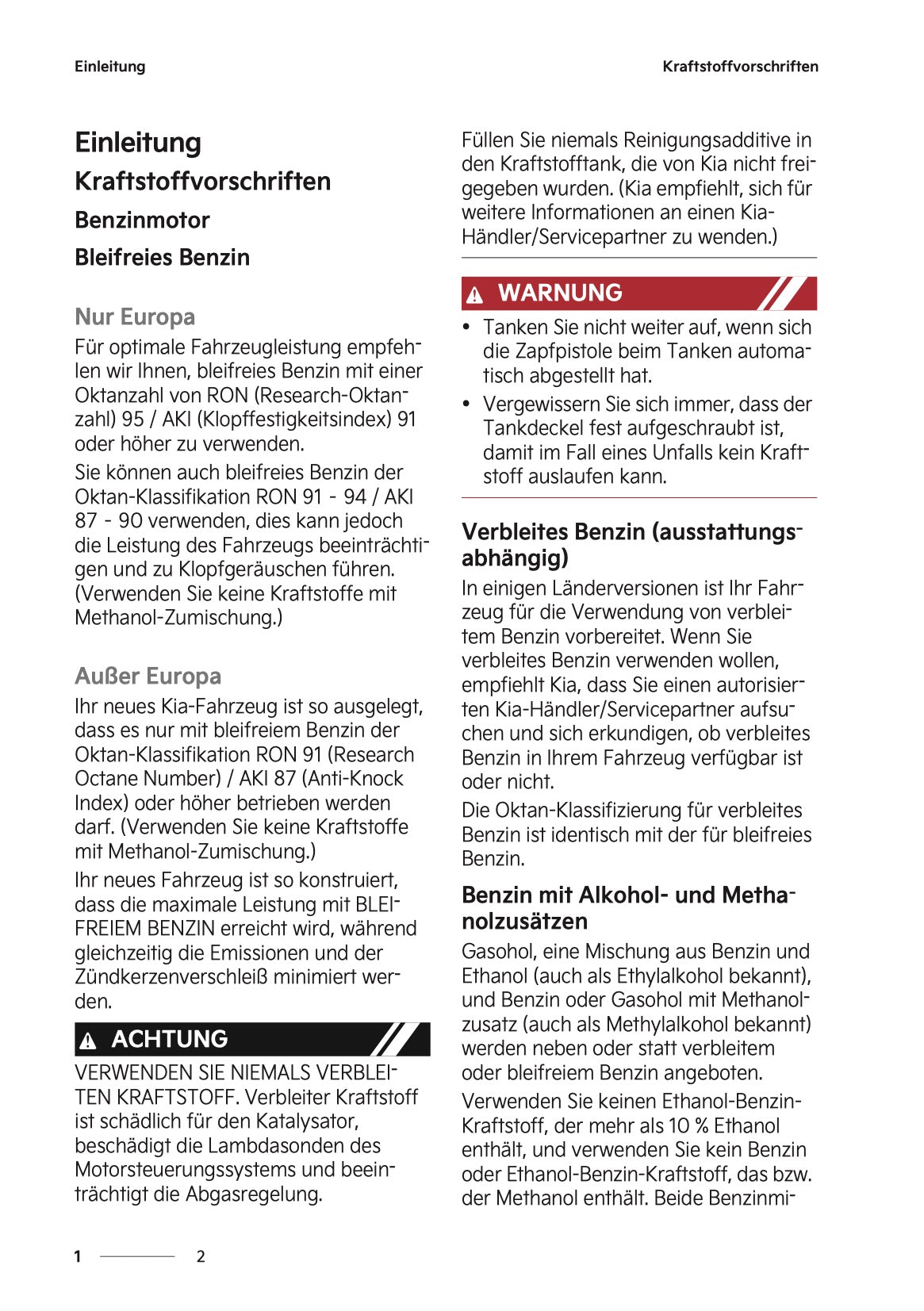 2026 Kia Stonic Bedienungsanleitung | Deutsch