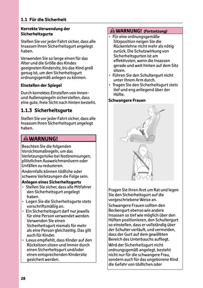 2025-2026 Lexus LBX Bedienungsanleitung | Deutsch