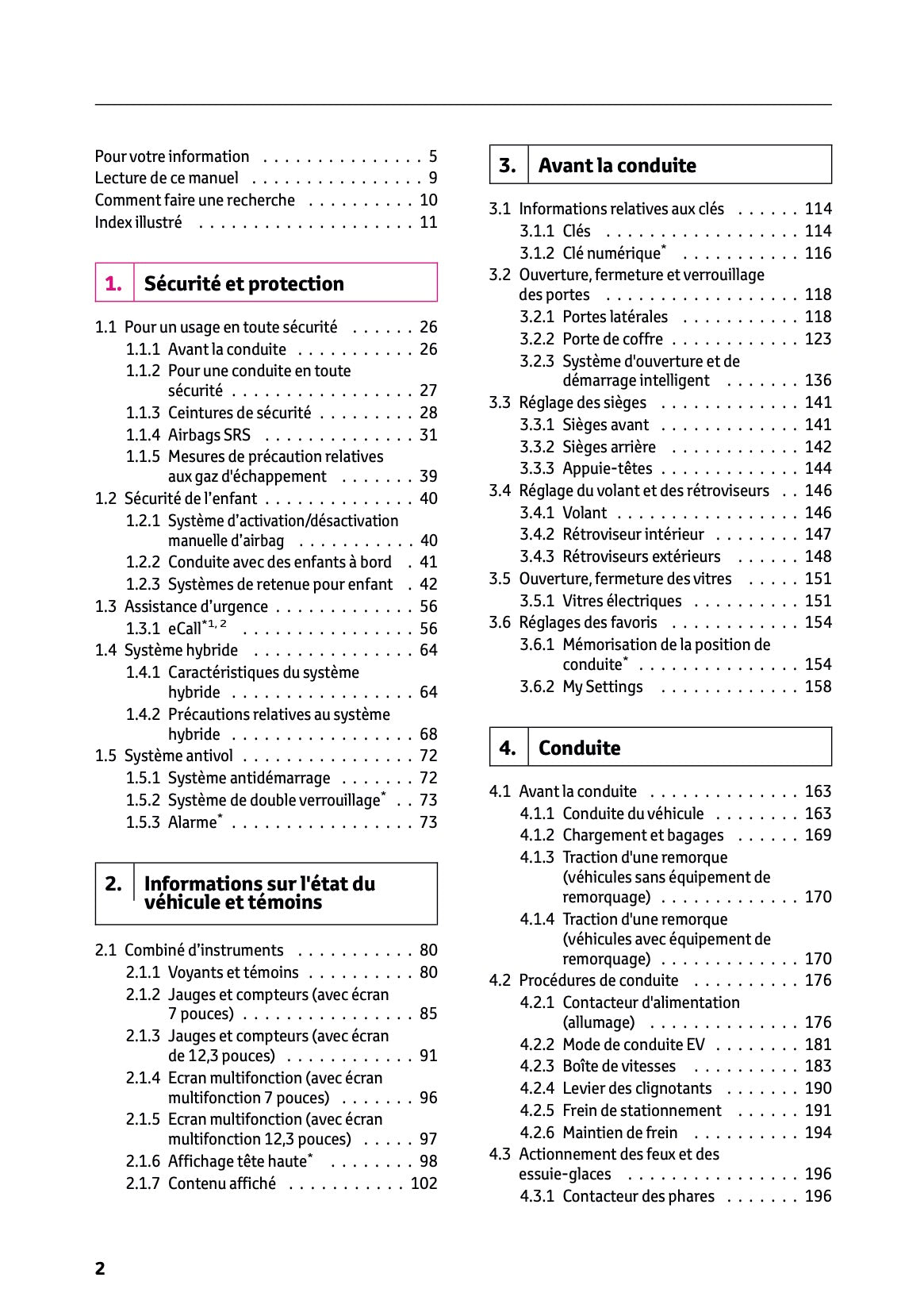 2025-2026 Lexus LBX Owner's Manual | French