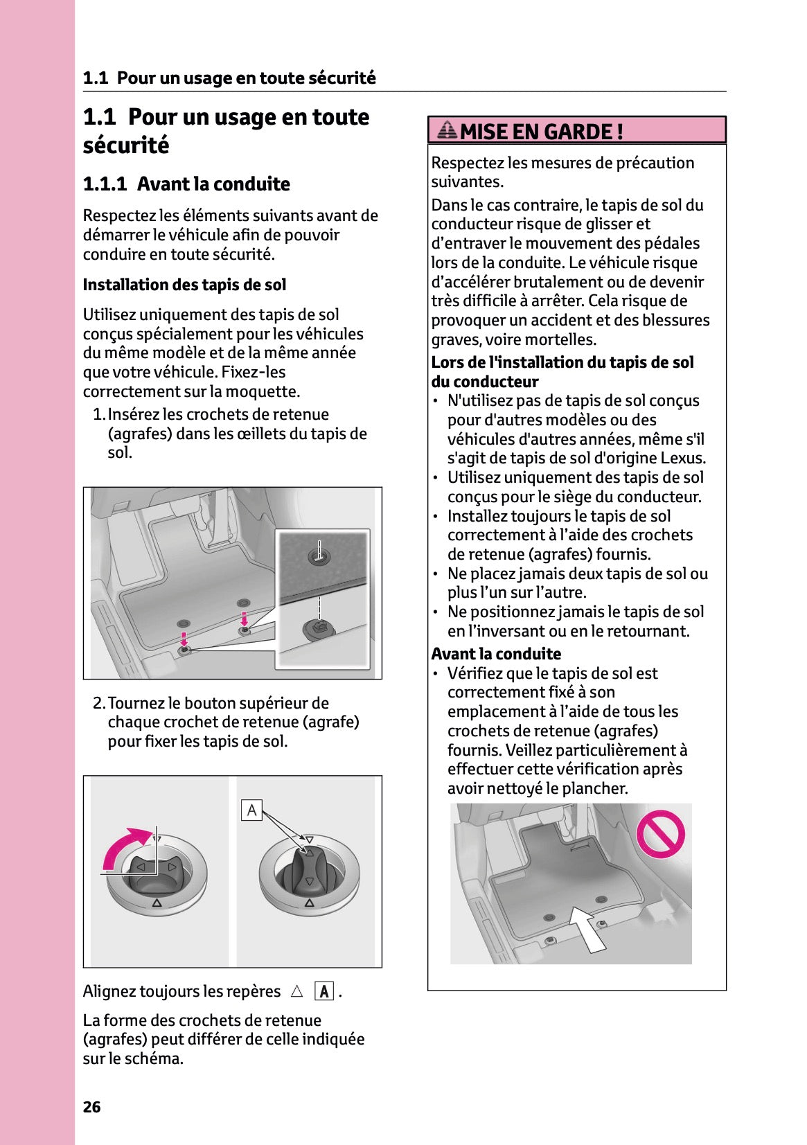 2025-2026 Lexus LBX Owner's Manual | French