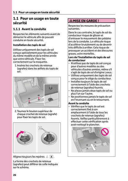 2025-2026 Lexus LBX Owner's Manual | French