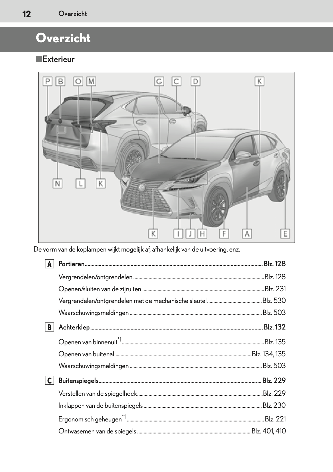 2020-2021 Lexus NX 300h Owner's Manual | Dutch