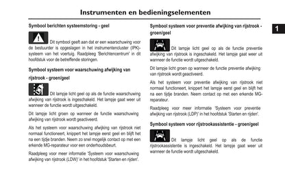 2020-2023 MG EHS PHEV Owner's Manual | Dutch