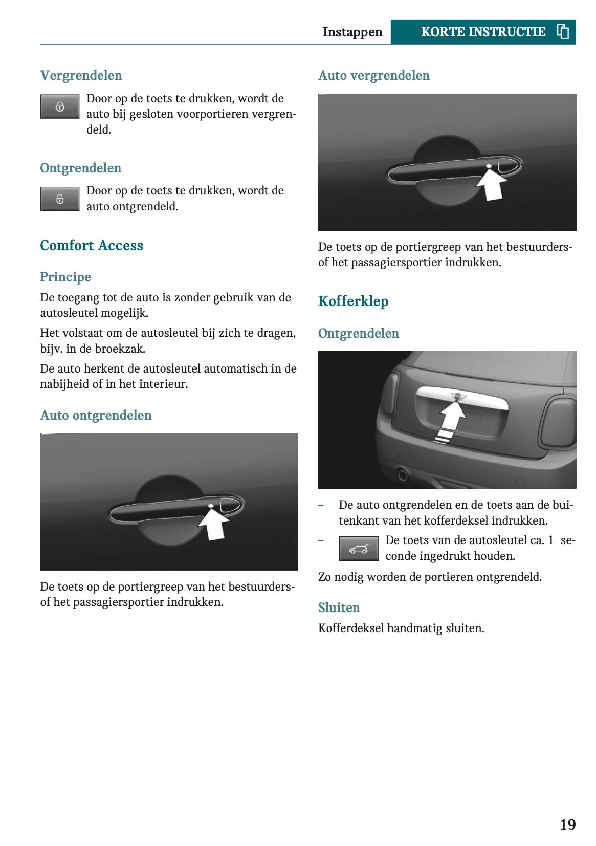 2022-2023 Mini Cabrio Owner's Manual | Dutch