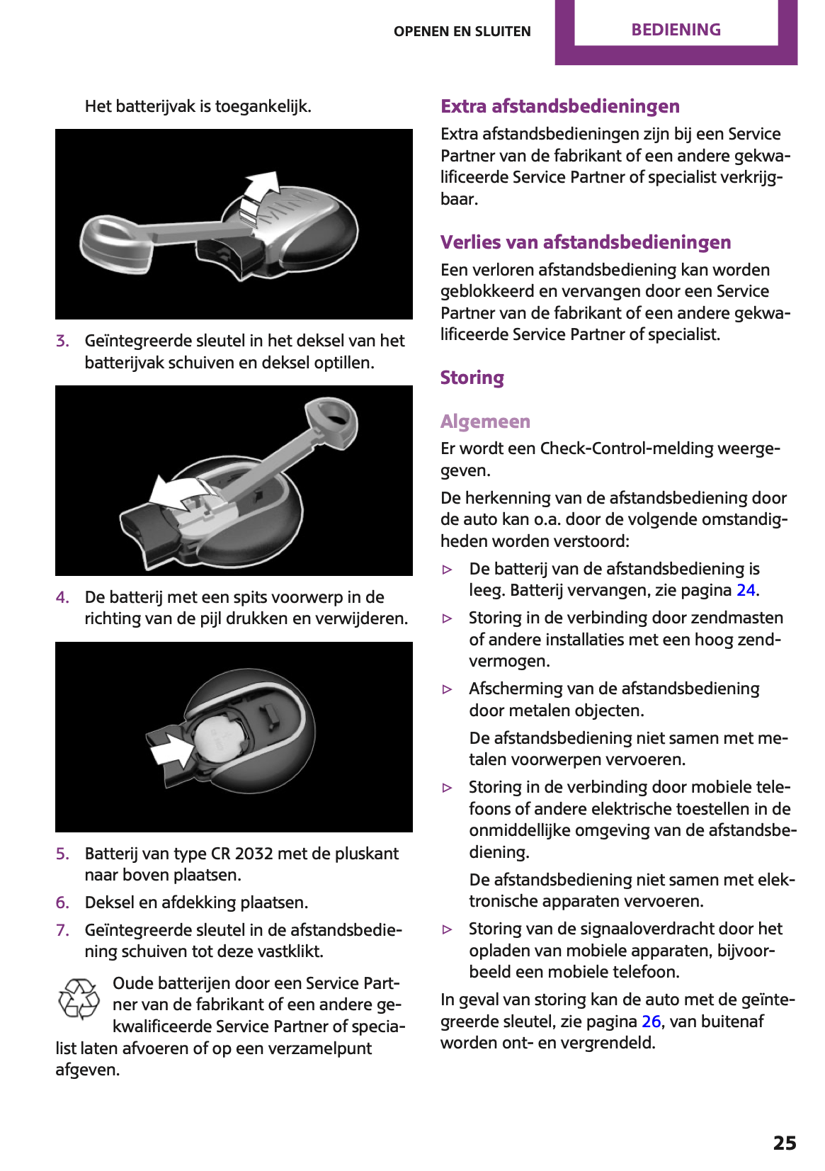 2016-2017 Mini Clubman Owner's Manual | Dutch