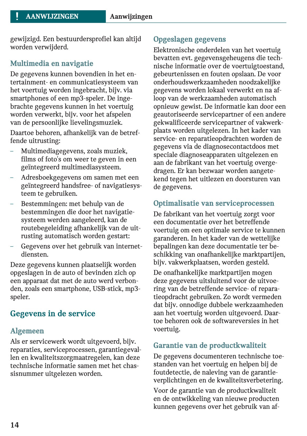 2023 Mini Cooper SE Owner's Manual | Dutch