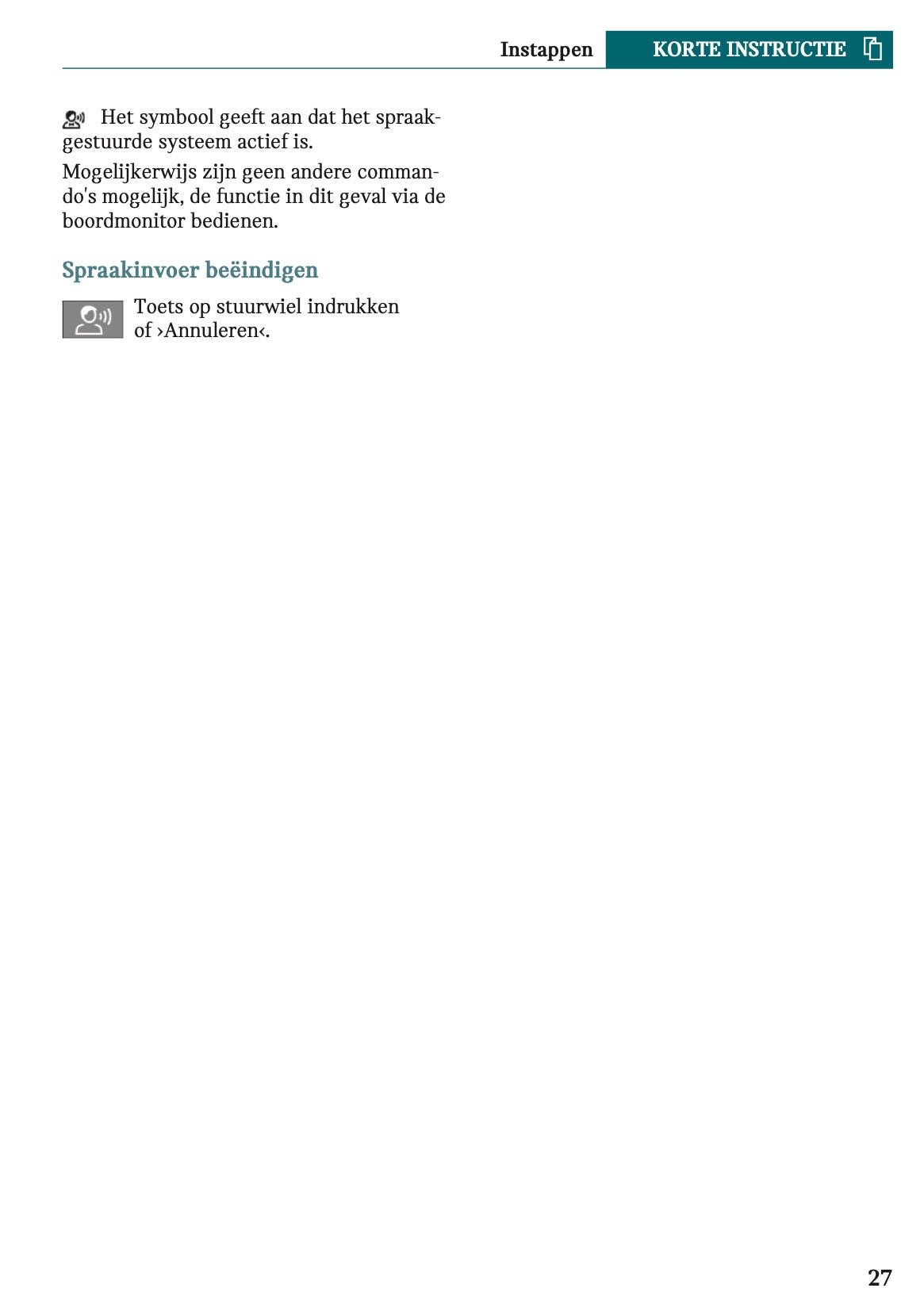 2023 Mini Cooper SE Owner's Manual | Dutch