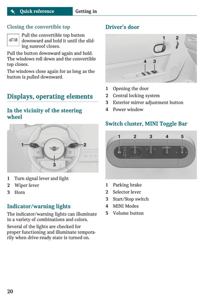 2026 Mini Cooper Convertible Owner's Manual | English US