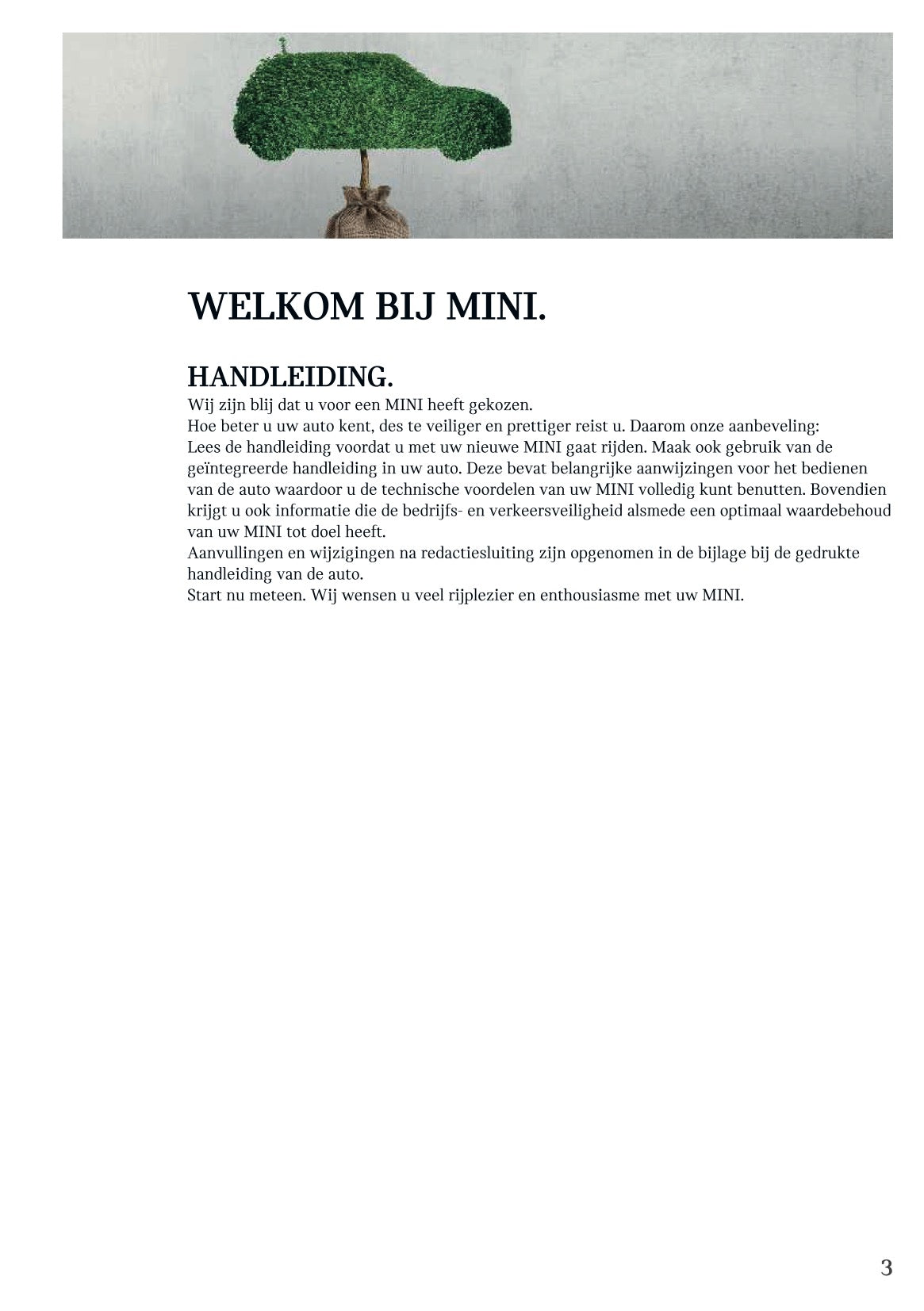 2022 Mini Countryman Owner's Manual | Dutch