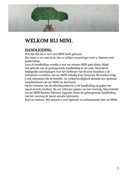 2024 Mini Countryman Owner's Manual | Dutch