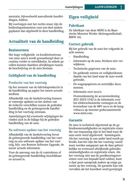 2024 Mini Countryman Owner's Manual | Dutch