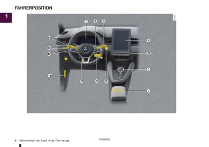 2025 Mitsubishi ASX Bedienungsanleitung | Deutsch