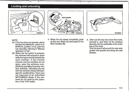 1998 Mitsubishi Eclipse Owner's Manual | English