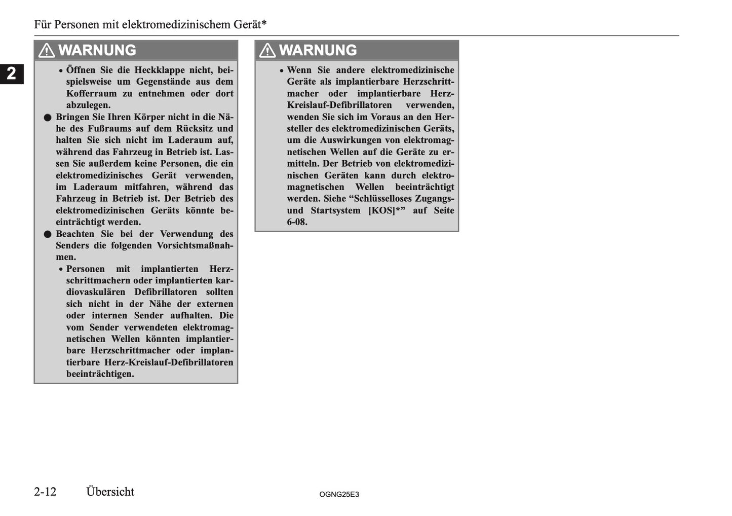 2025 Mitsubishi Outlander PHEV Bedienungsanleitung | Deutsch