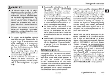 2025 Mitsubishi Outlander PHEV Owner's Manual | Dutch
