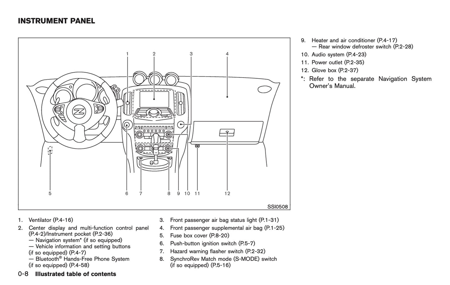 2009 Nissan 370Z Owner's Manual | English US
