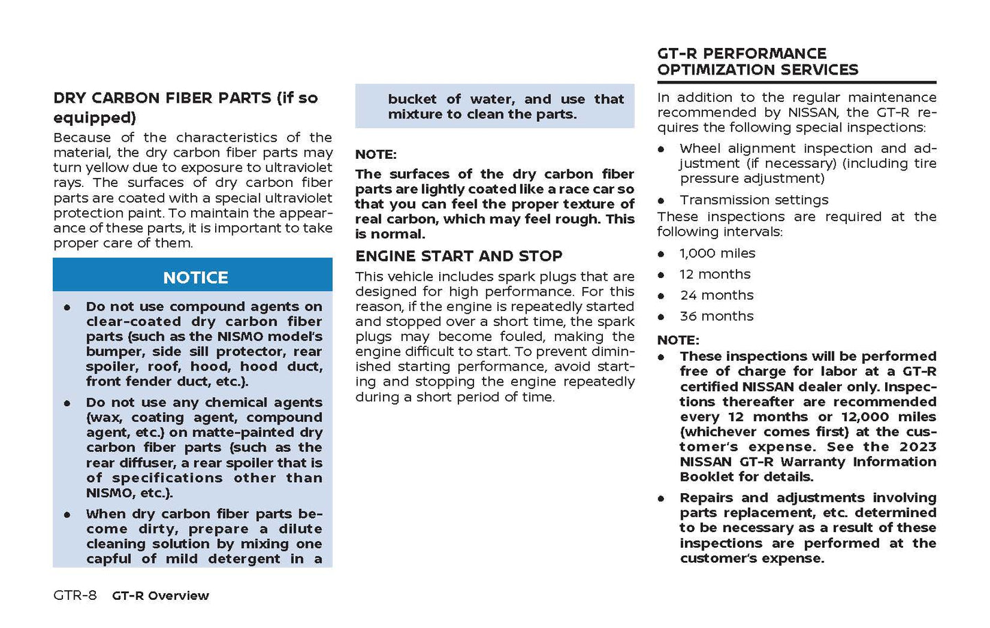 2024 Nissan GT-R Owner's Manual | English