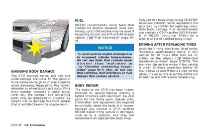 2024 Nissan GT-R Owner's Manual | English