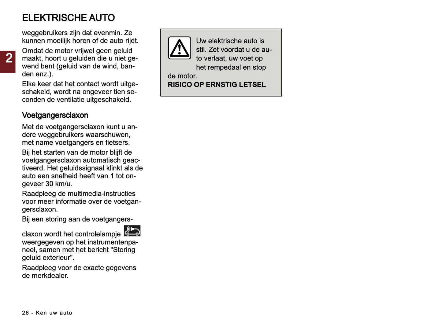 2026 Nissan Micra Owner's Manual | Dutch