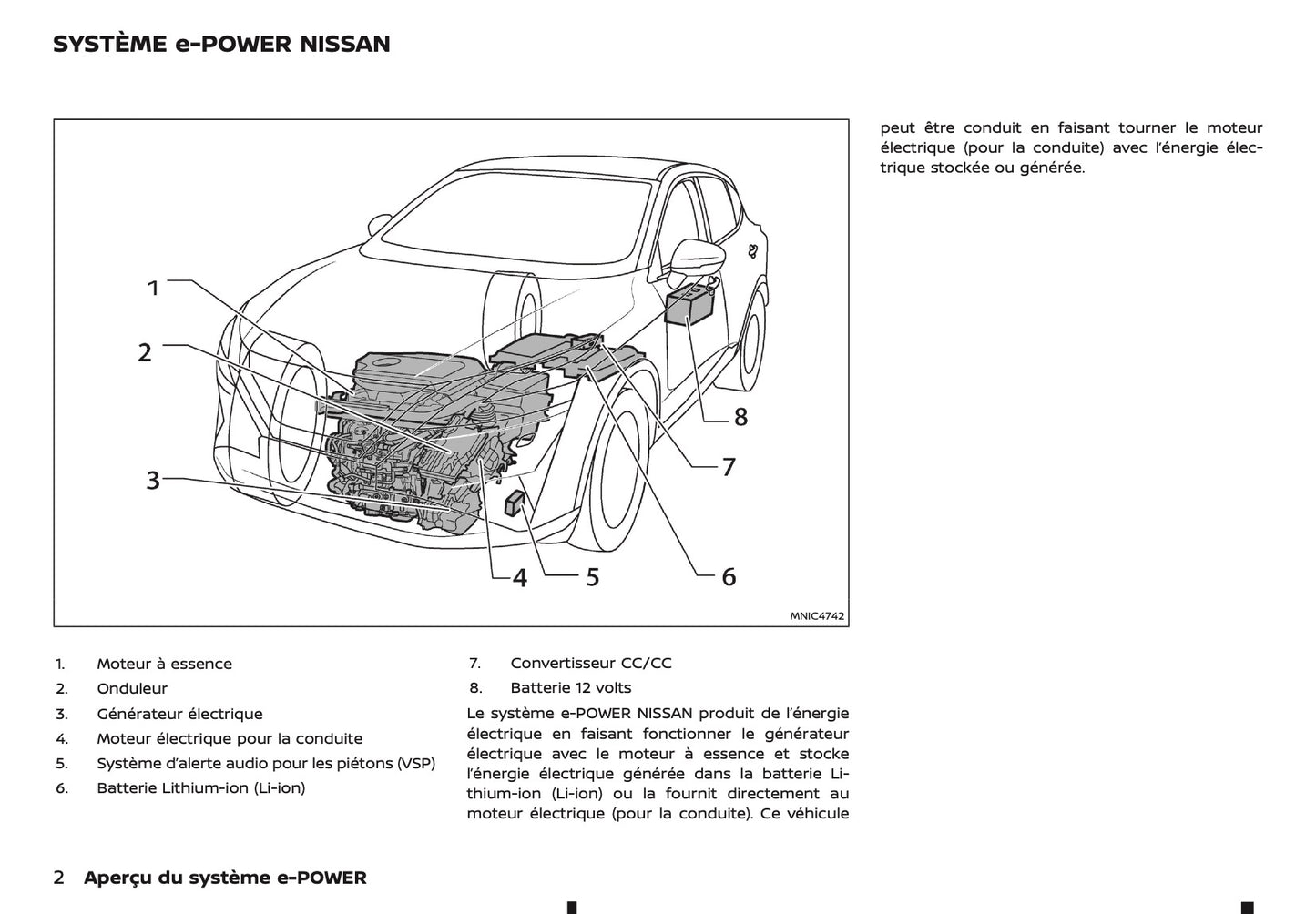 2026 Nissan Qashqai e-Power Owner's Manual | French