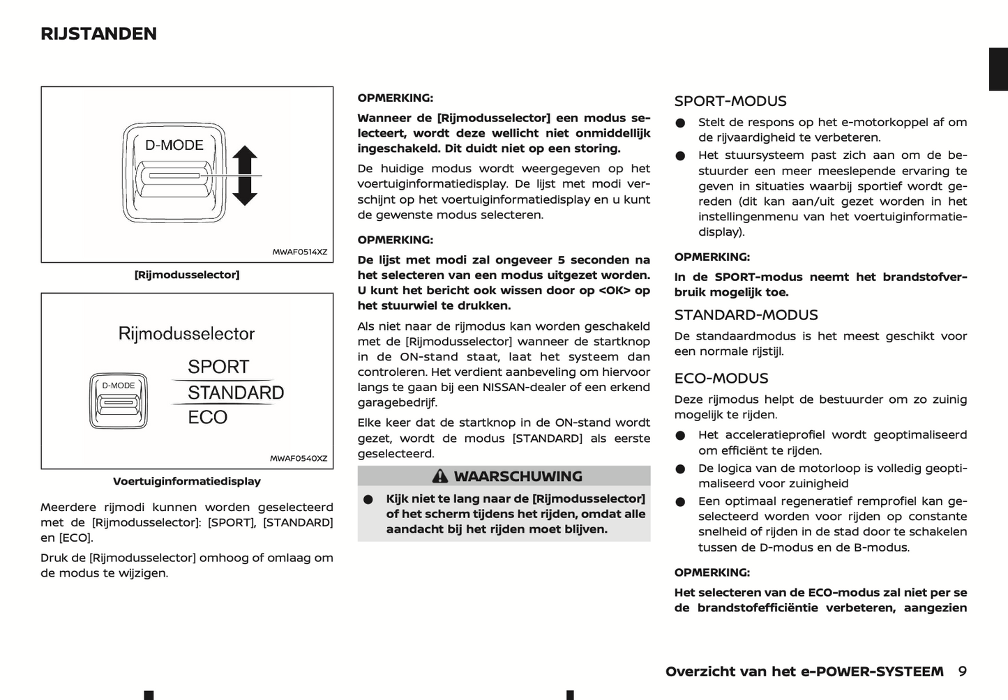 2024 Nissan Qashqai e-Power Owner's Manual | Dutch