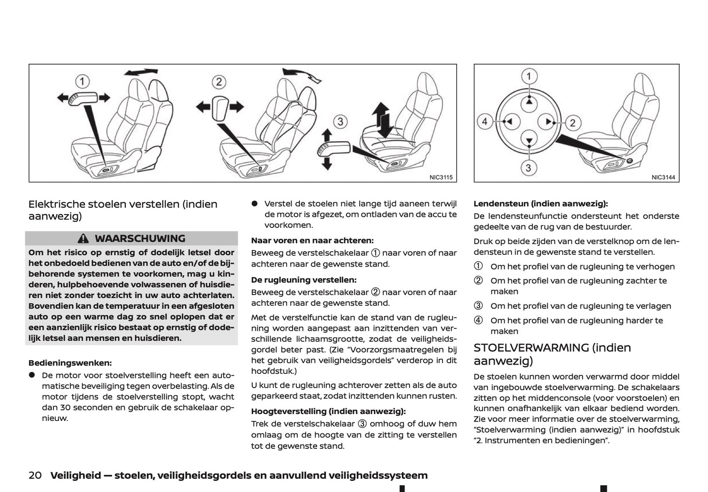 2020-2021 Nissan Qashqai Owner's Manual | Dutch