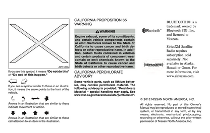 2013 Nissan Xterra Owner's Manual | English