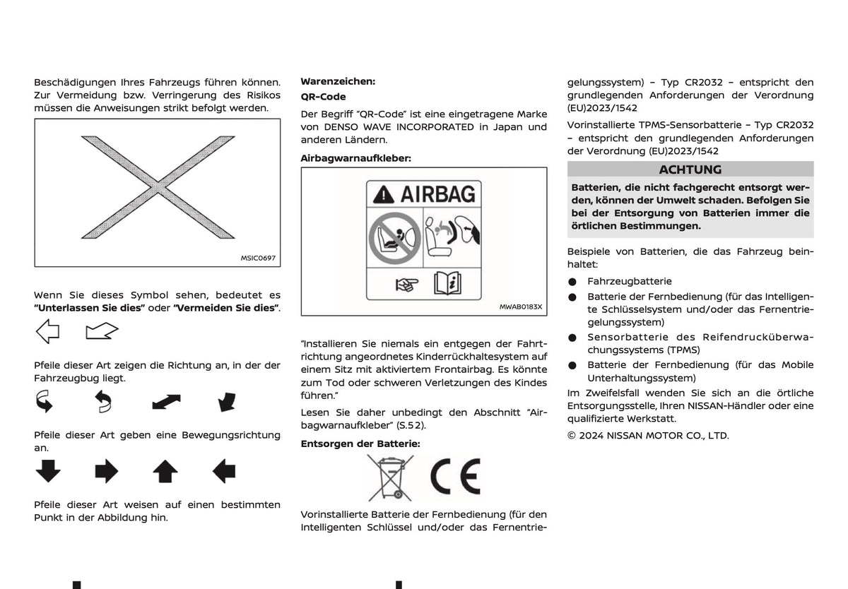 2024-2025 Nissan X-Trail Owner's Manual | German