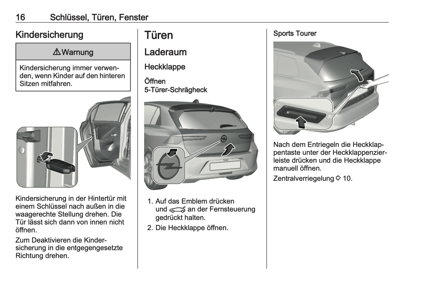 2023-2024 Opel Astra Bedienungsanleitung | Deutsch