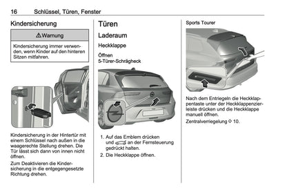 2023-2024 Opel Astra Bedienungsanleitung | Deutsch