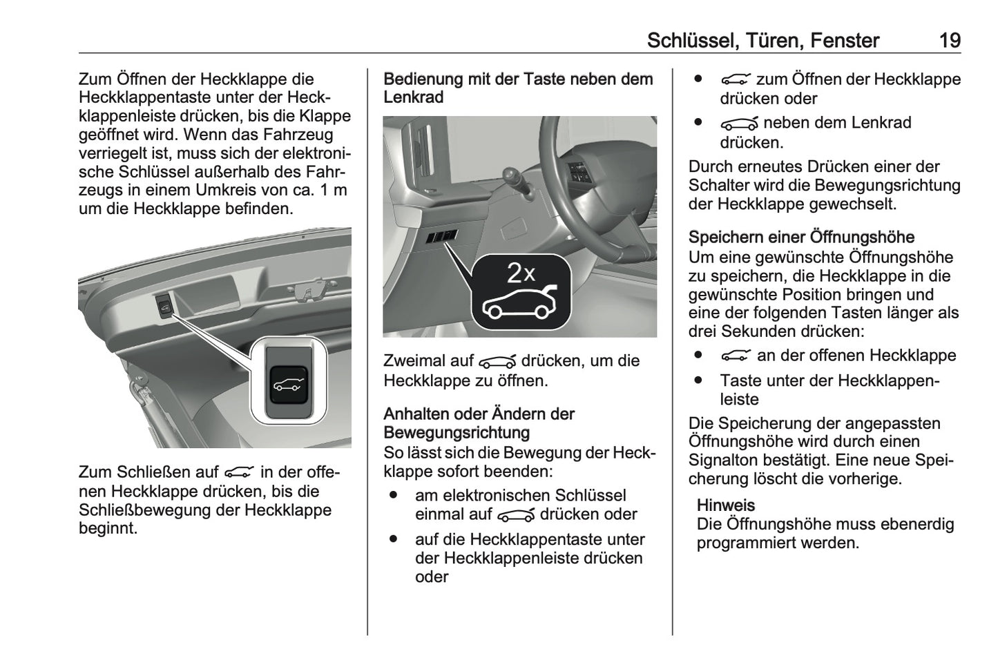 2023-2024 Opel Astra Bedienungsanleitung | Deutsch