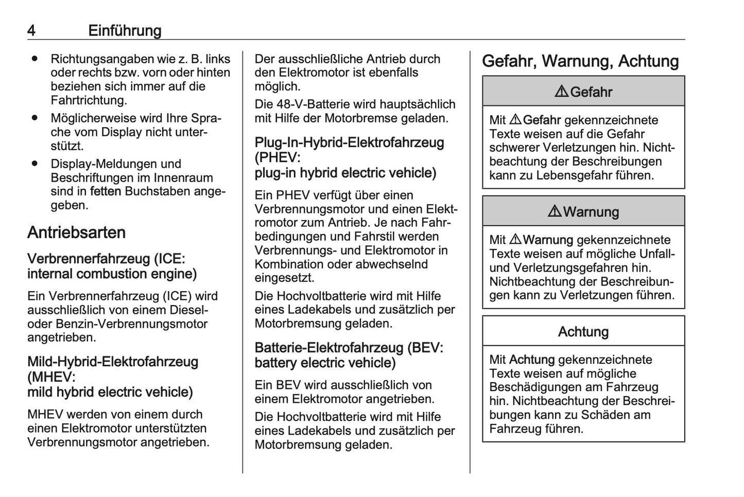 2023-2024 Opel Astra Bedienungsanleitung | Deutsch