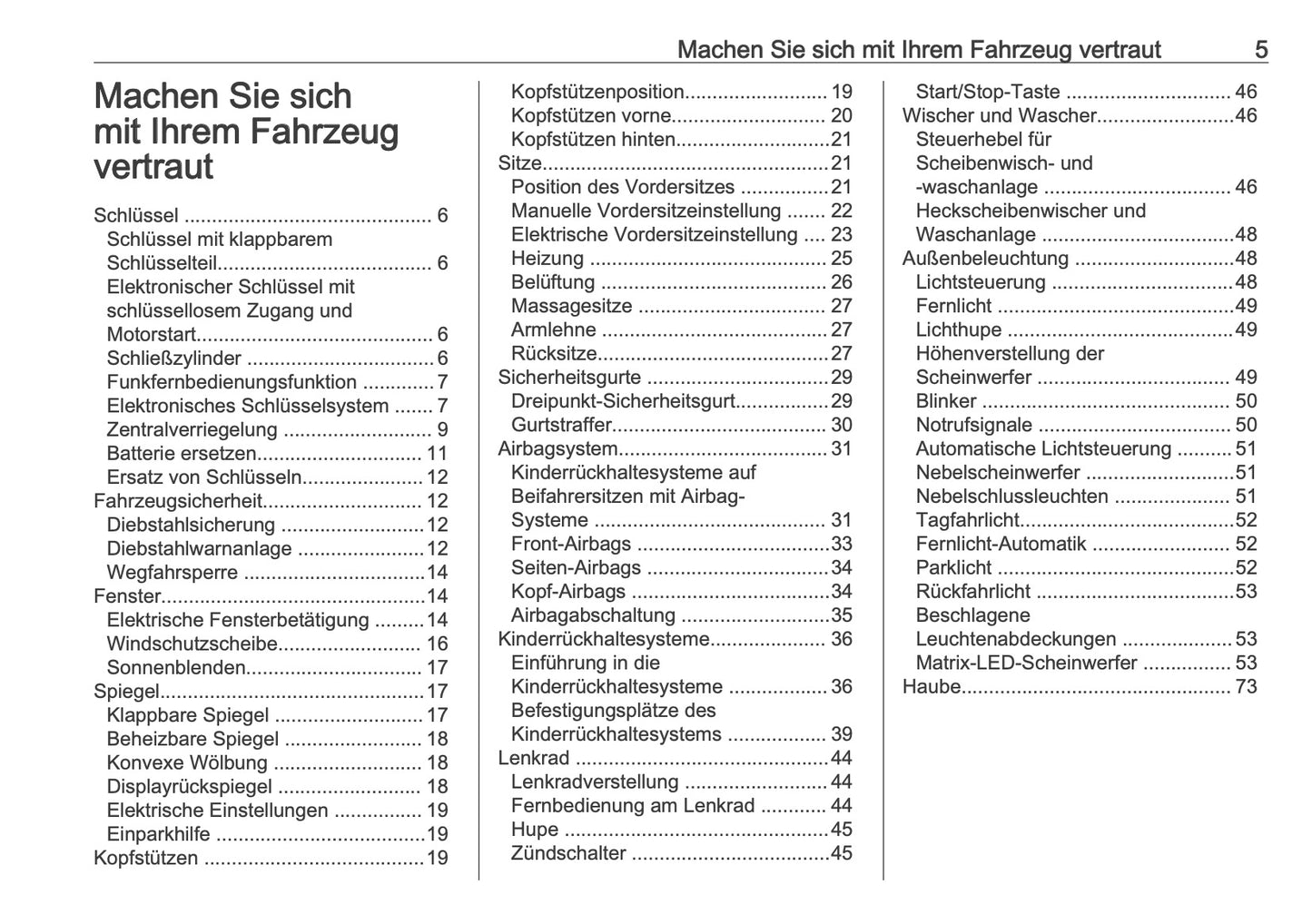 2025 Opel Astra Owner's Manual | German