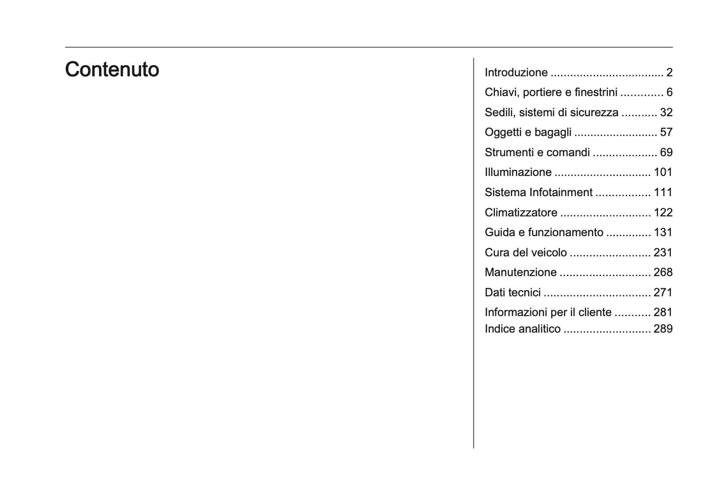 2023-2024 Opel Astra Owner's Manual | Italian