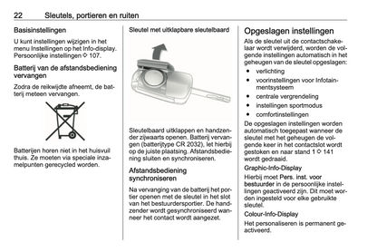 2016 Opel Cascada Owner's Manual | Dutch