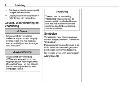 2016 Opel Cascada Owner's Manual | Dutch