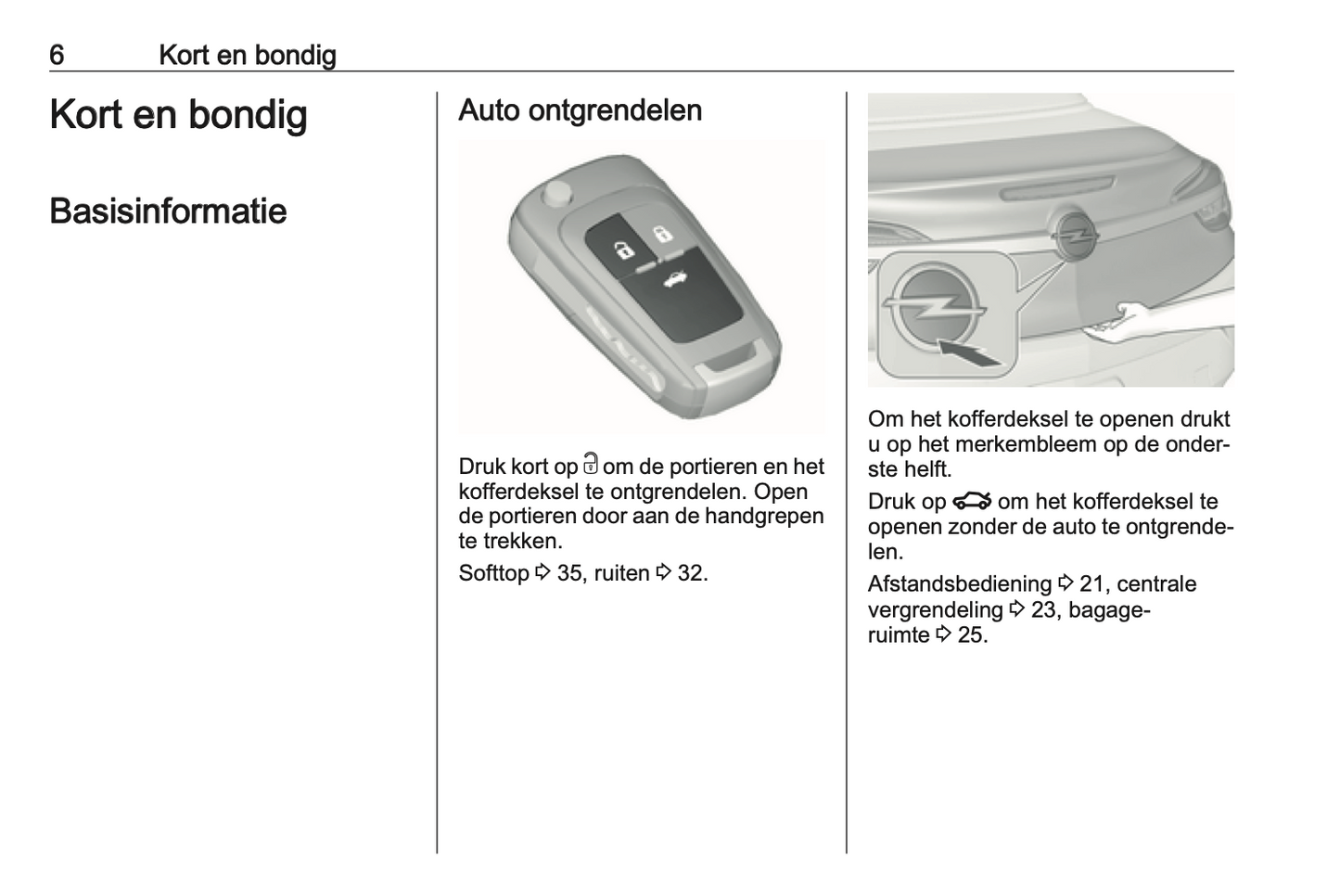 2016 Opel Cascada Owner's Manual | Dutch