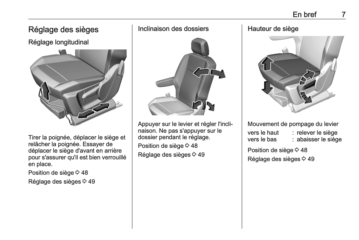 2021 Opel Combo Owner's Manual | French