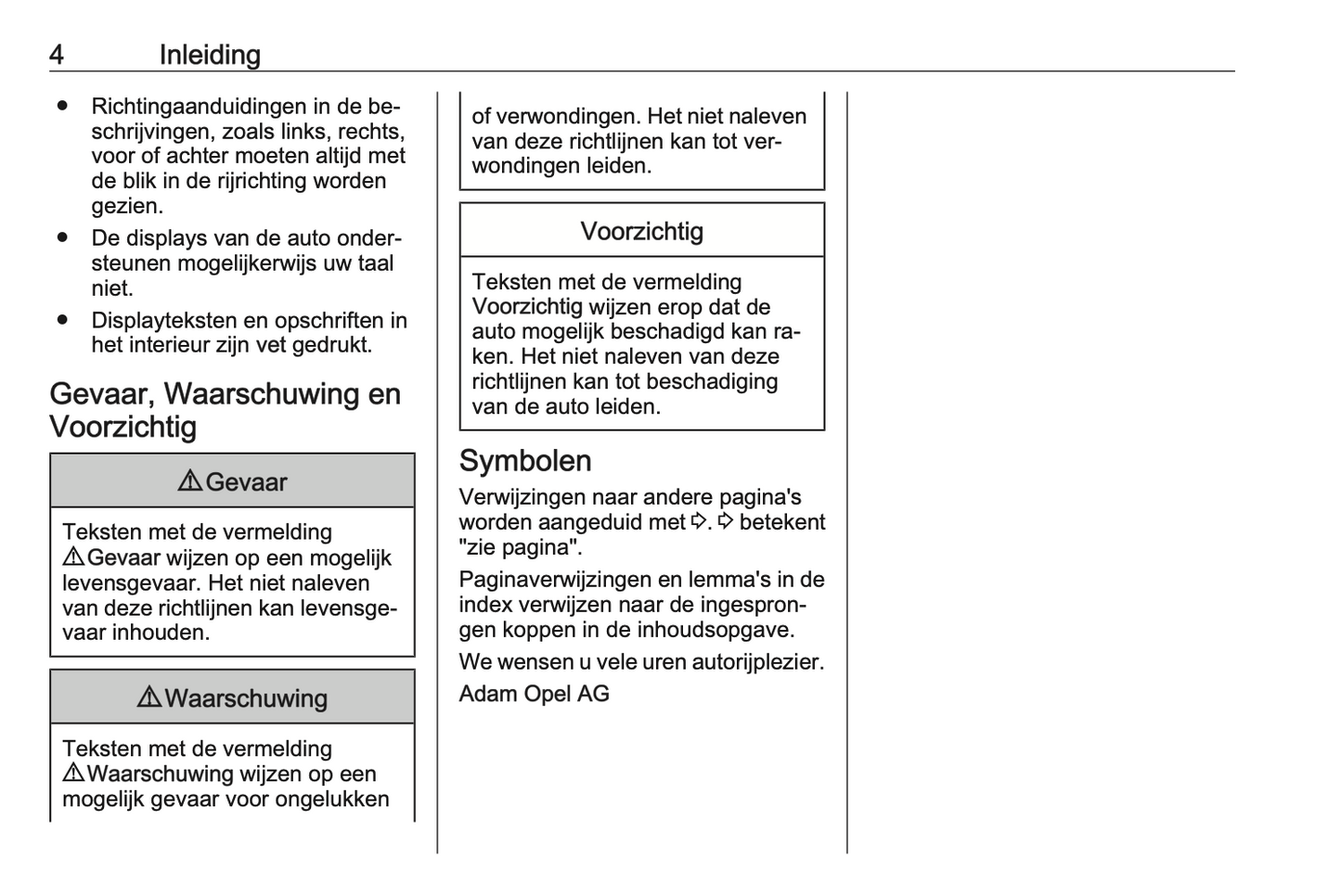 2015-2016 Opel Corsa Owner's Manual | Dutch