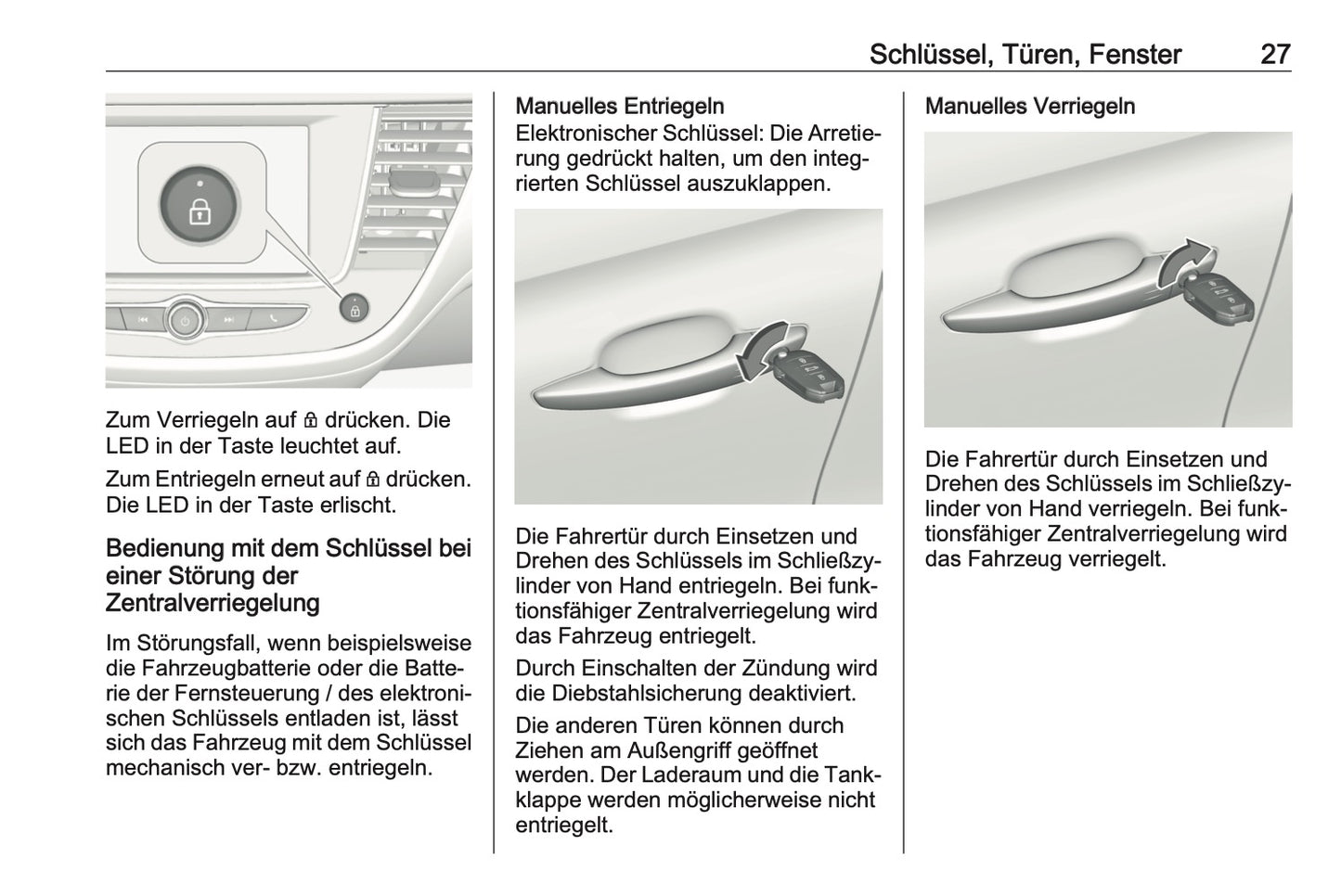 2019-2020 Opel Crossland X Owner's Manual | German