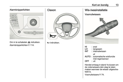 2018 Opel Crossland X Owner's Manual | Dutch
