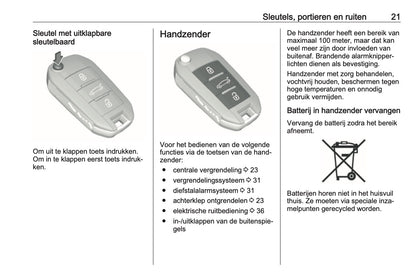 2018 Opel Crossland X Owner's Manual | Dutch